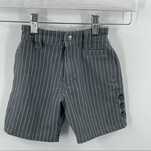 Knuckleheads | 18-24M Pinstripe Shorts, Grey